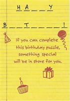 Pkt #1-046-Recycled Paper- Humor Birthday